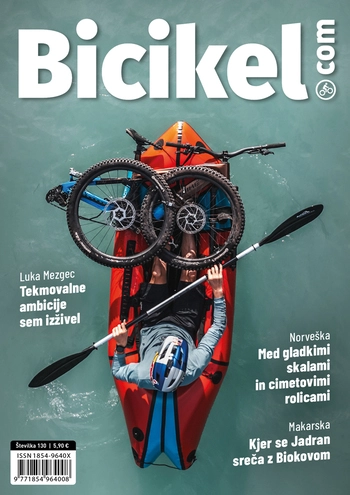 revija bicikel 130 nastavitev kolesa luka mezgec sidi in kolesarski potopisi