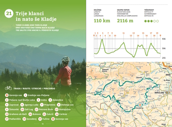 Pikcasta Slovenija Tadej Golob kolesarski vodnik zemljevid izletov